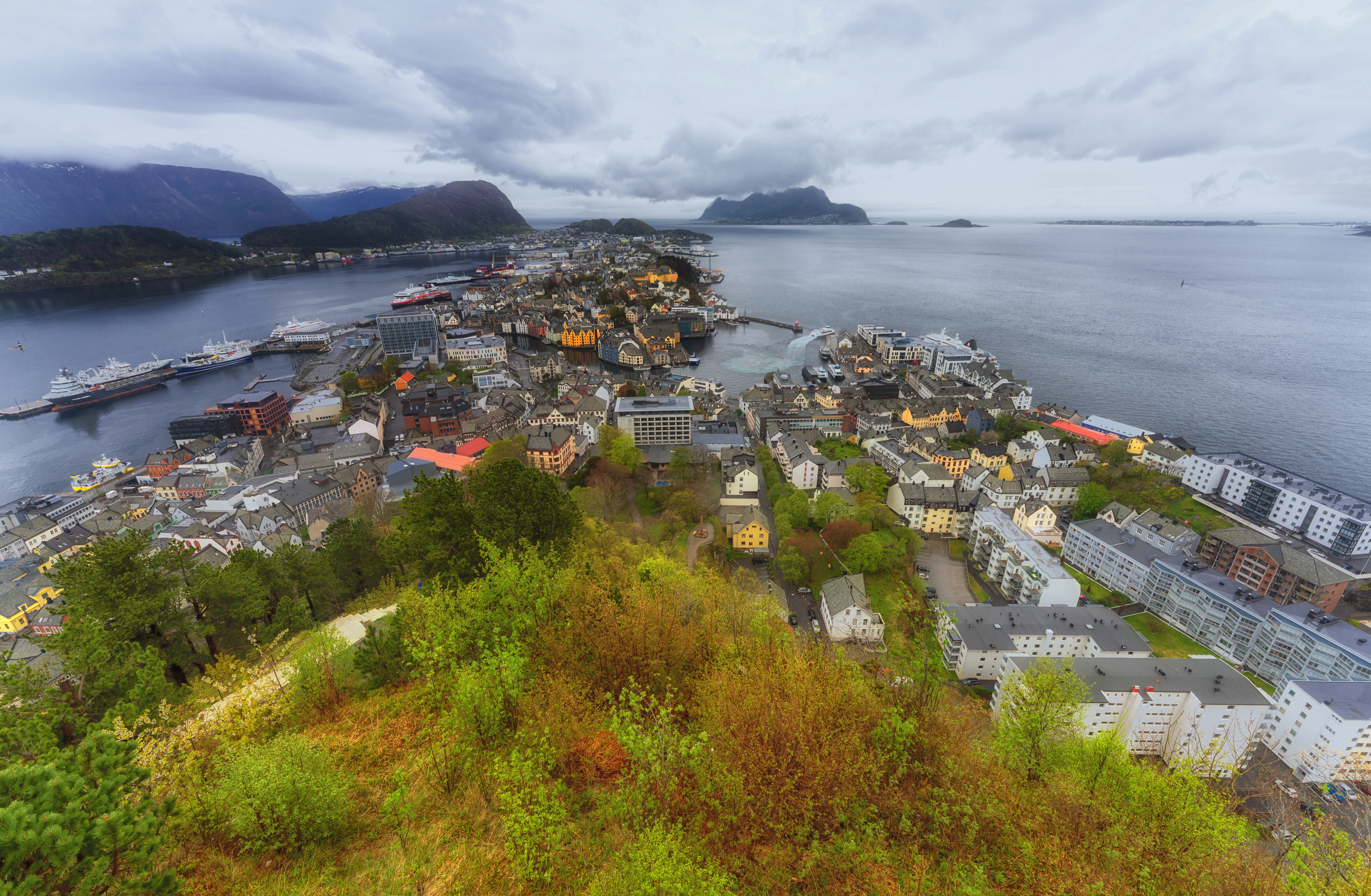 Ålesund — panorama miasta