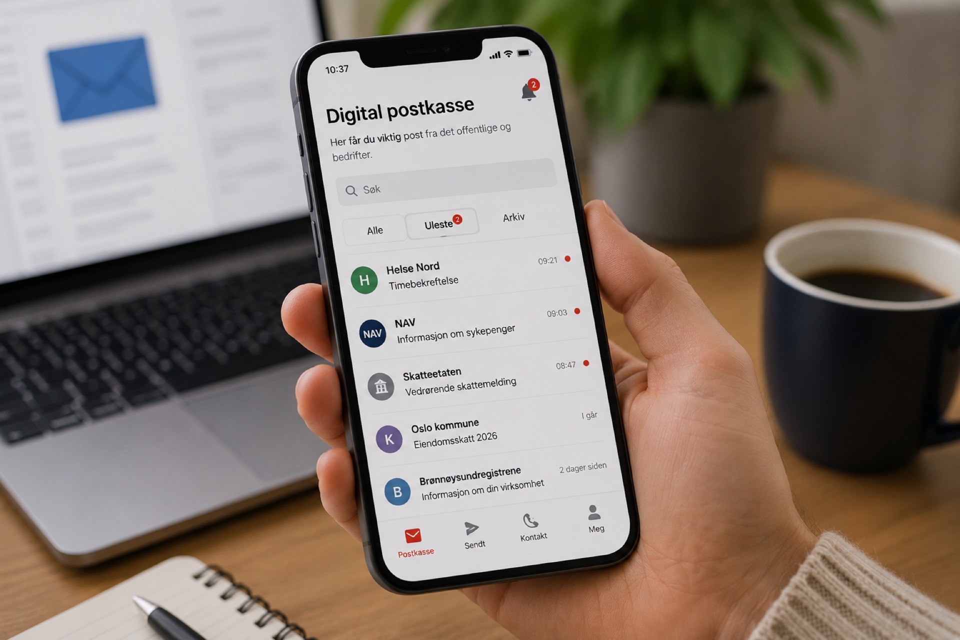 Cyfrowa skrzynka pocztowa Digipost i e-Boks w Norwegii