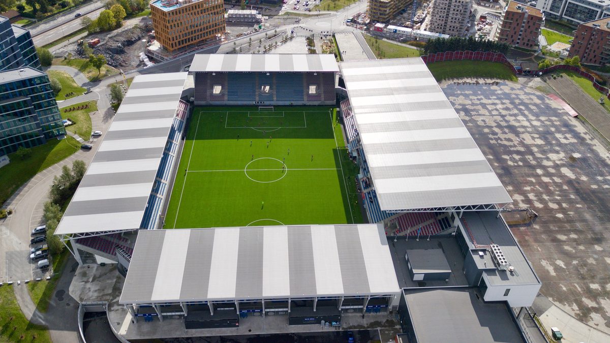 Intility Arena w Oslo z lotu ptaka