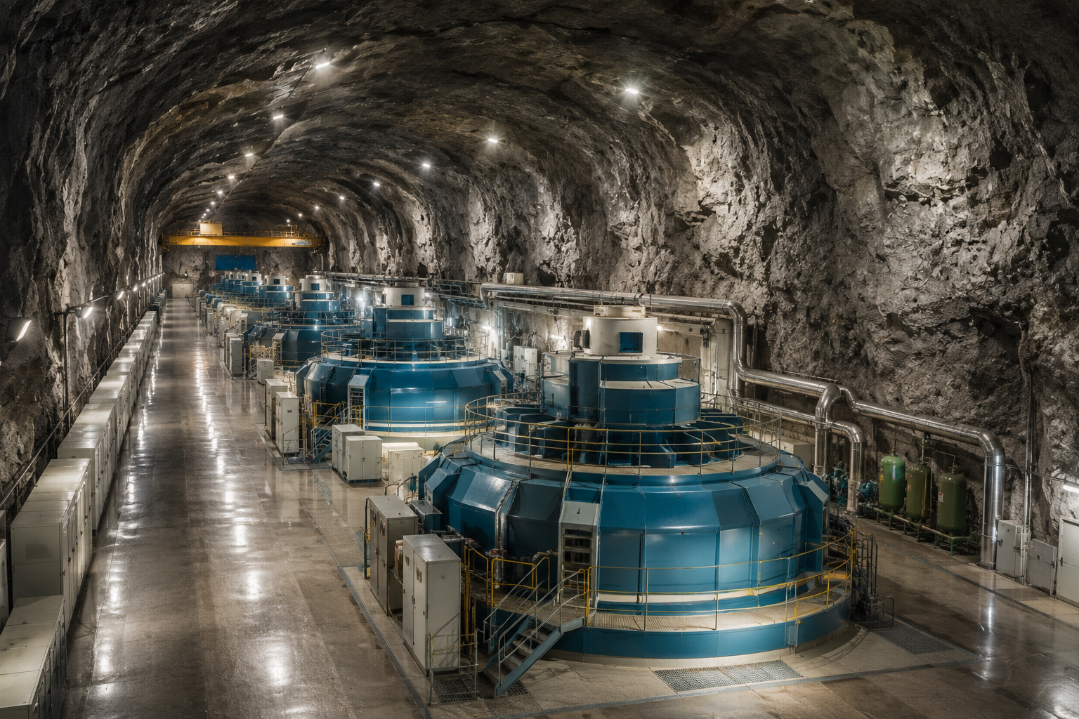 Elektrownia wodna w górach Norwegii