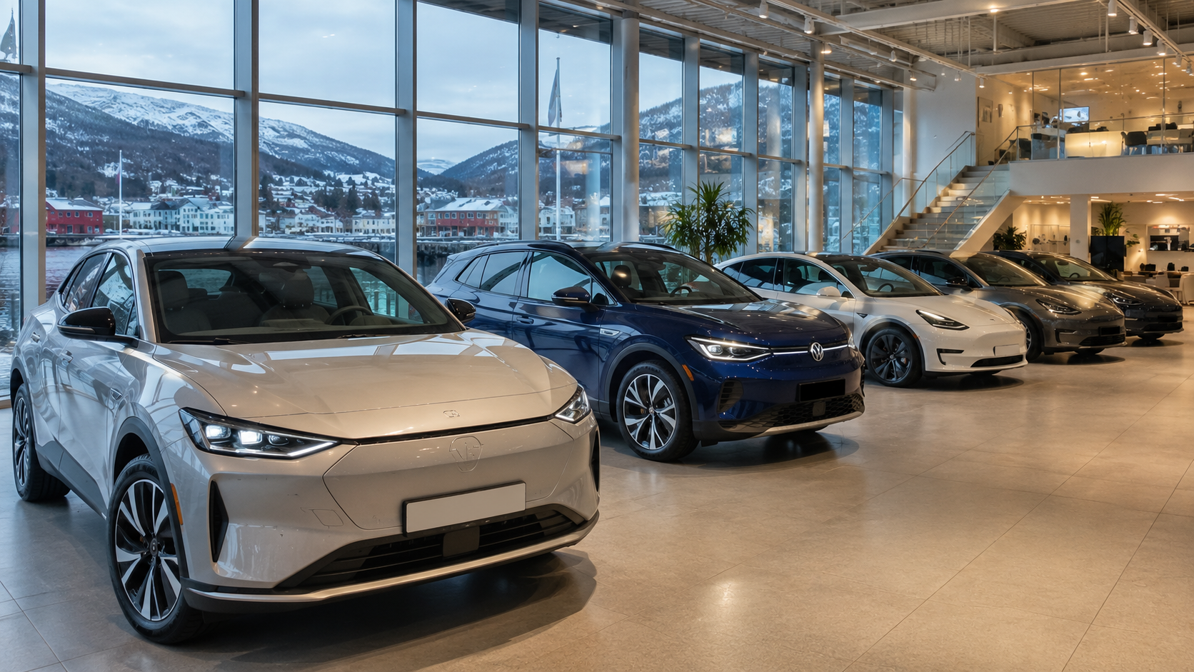 Ładowanie samochodu elektrycznego w Norwegii